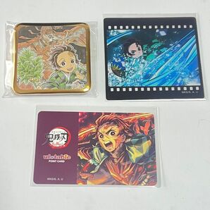 鬼滅の刃 ufotable ダイニング お楽しみくじ 炭治郎 クリカ 缶バッチ ポイントカード 3点セット