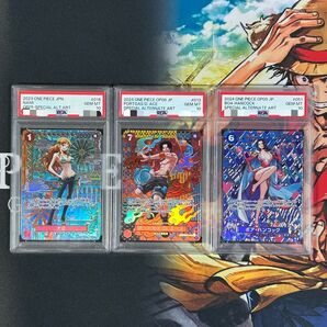 ナミ ポートガス・D・エース ボア・ハンコック SP 和柄 PSA10 ワンピースカードゲーム