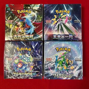 ポケモンカードゲーム 4BOX シュリンク付き ステラミラクル サイバージャッジ 古代の咆哮 未来の一閃