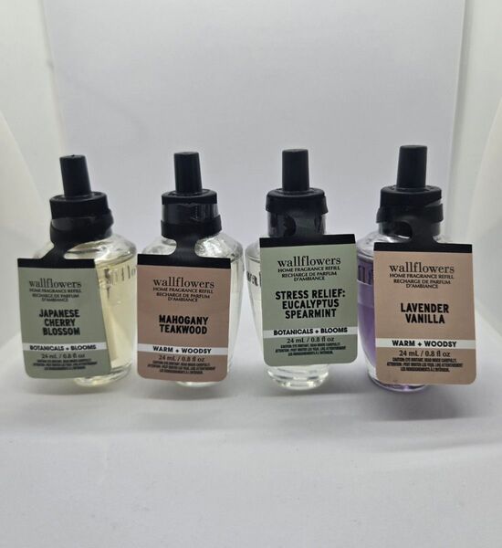 ラスト【新品】Bath&Body バスボディ 大人気の香り リフィル4点セット ヨガ 芳香剤 ストレス リラックス効果