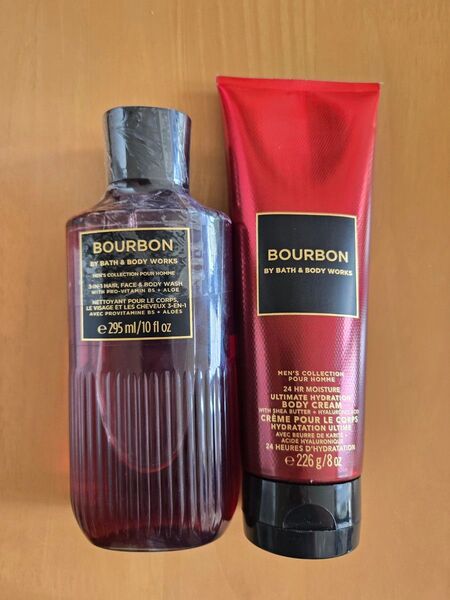 【新品】Bath&Bodyバスボデ☆Bourbon ボディケア2点セット