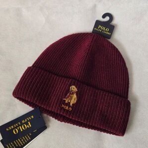 【新品未使用】Polo ポロラルフローレン ゴールデンレトリバー 男女兼用 ニット帽 ビーニー