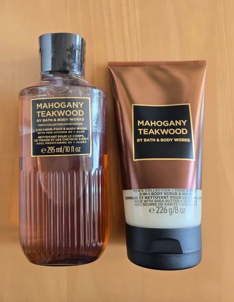 【新品】Bath&Bodyバスボディ☆MAHOGANY TEAKWOODセット