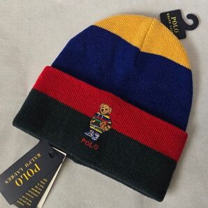 【新品未使用】Polo ポロラルフローレン ポロベア バスケ カラフル ボーダー