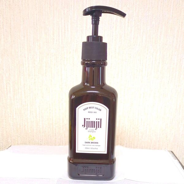 Jjimjil カラーシャンプー ダークブラウン 250ml