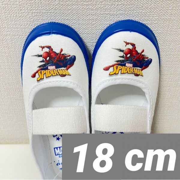 新品 スパイダーマン 上履き バレエ シューズ 上靴 18cm