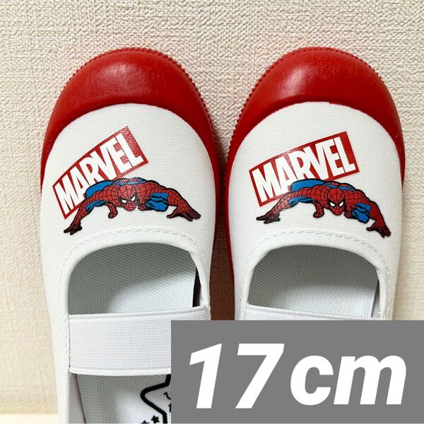 新品 スパイダーマン 上履き バレエ シューズ 上靴 17cm