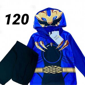 新品 ナンバーワン戦隊ゴジュウジャーなりきりパジャマ 120 レオン ブルー