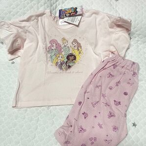 【新品未使用】ベビー 90cm パジャマ プリンセス ディズニー 女の子 セットアップ キッズパジャマ