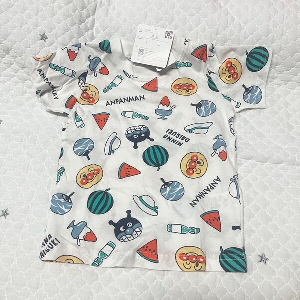【新品未使用】95cm アンパンマン トップス 半袖 ベビー Tシャツ