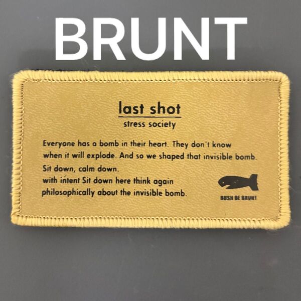 ブラント ベルクロ brunt ワッペン ラストショット lastshot タンカラー