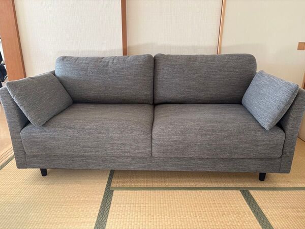 ニトリ 傷・汚れに強いファブリック 3人用布張りソファ ca10