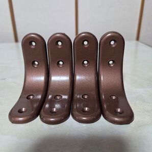 ◆金属製のブラウンカーブブラケット(取り付け金具 4個セット)