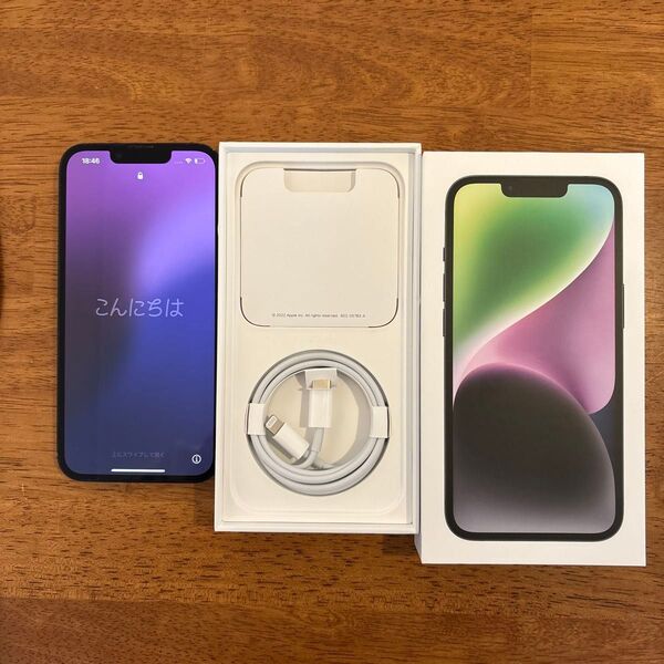 iPhone14 SIMフリー128gミッドナイト