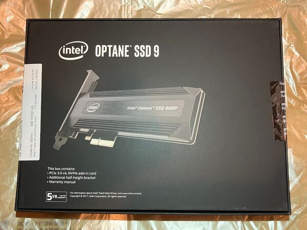 未開封 Intel Optane Memory 900P SSD 280GB HHHL PCIe スロット