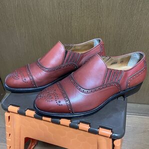 スコッチグレイン HIROKAWA ストレートチップ 茶 25cm