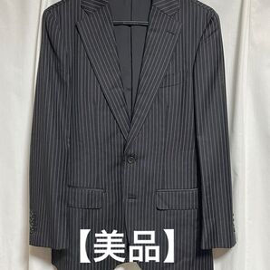 【美品】EDIFICE スーツ 黒 44