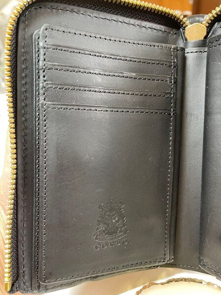 コルボ CORBO スレートSLATE L字ファスナー 二つ折り財布小銭入れあり