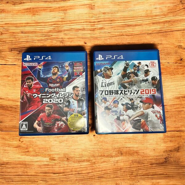 PS4 ソフト2本セット ウイニングイレブン2020 プロ野球スピリッツ2019