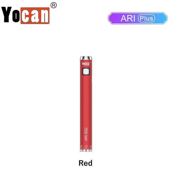Yocan ARI plus 900mAh ヴェポライザー ツイストバッテリー 電子タバコ CBD CBN VAPE レッド