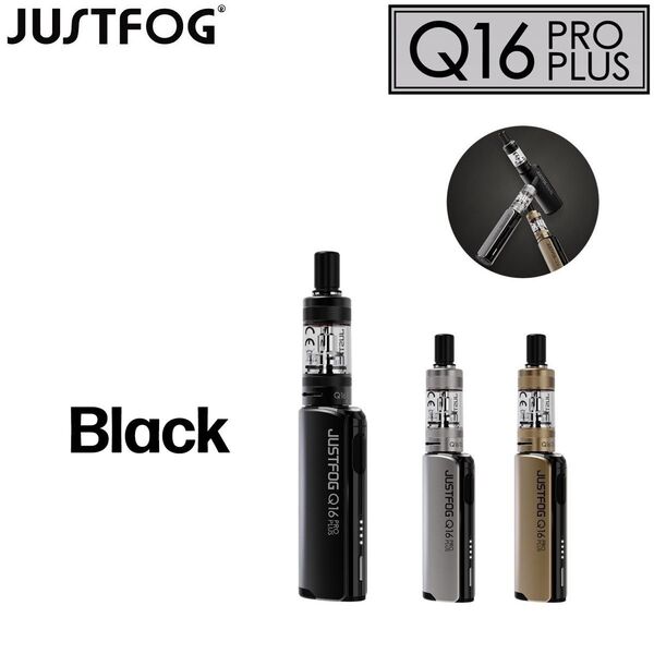 ヴェポライザー JUSTFOG Q16 Pro Plus 510 スターターキット リキッド用 VAPE CBD 電子タバコ BK