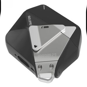 新品 AULUMU A29 AirPods4ケース ジオメトリックデザイン 亜鉛合金ロック 脱着式ナイロンストラップ 耐衝撃TPU