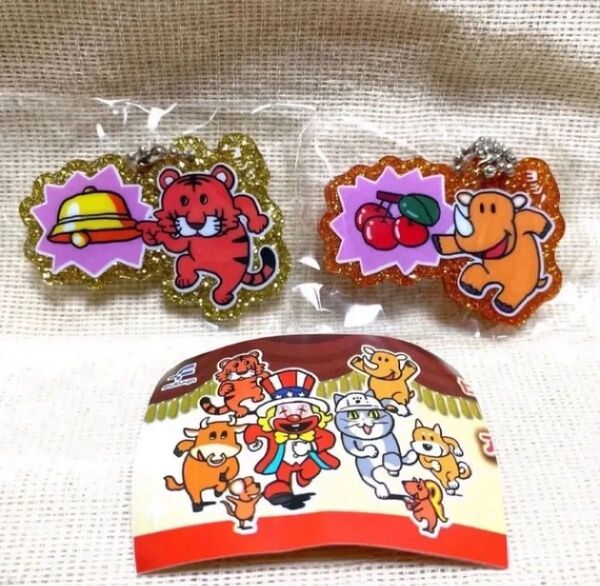 仕事猫メジャグラー きらきらアクリルキーホルダーツノっち トラっぴ ヨシ!くまみねコラボ第4弾