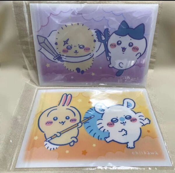 ちいかわ ボタン付きA4ファイルハチワレ&ラッコ/ うさぎ&モモンガ
