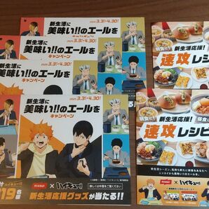 ニッスイ×ハイキュー!! 新生活に美味いエールをキャンペーン 応募ハガキ 4部 速攻レシピ 2部 ※懸賞終了