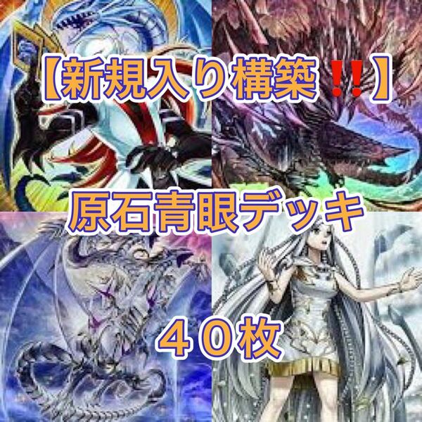 遊戯王【新規入り構築!!】原石青眼デッキ40枚