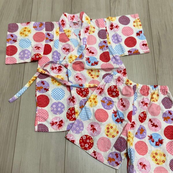 女の子 甚平 95cm 上下セット