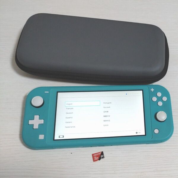 Nintendo Switch Lite 本体 ターコイズ 【ケース、microSD付き】