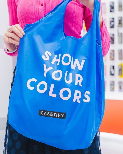 非売品 未使用 CASETiFY エコバッグ 青