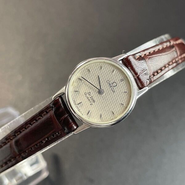 【可動 正規品】 オメガ 腕時計 デヴィル ラウンド レディース シルバー OMEGA デビル QZ 【2505Ss22】