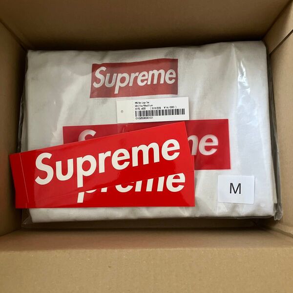 Supreme x MM6 Maison Margiela Box Logo Tee "White"