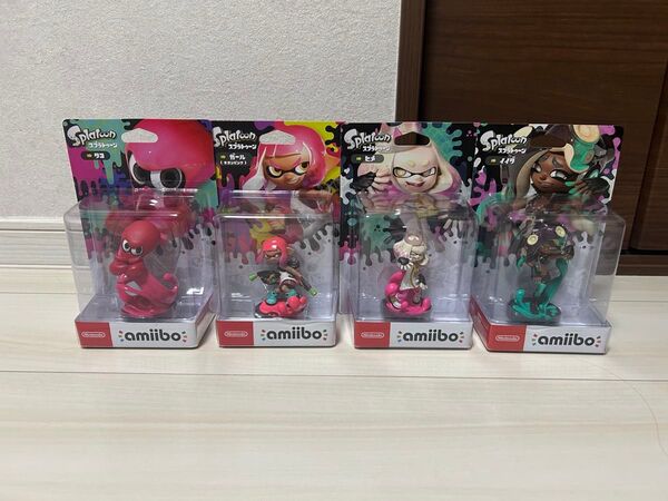 amiibo アミーボ4種 タコ ネオンピンク ヒメ イイダ スプラトゥーン Nintendo 任天堂 Splatoon