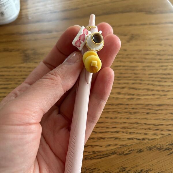 ミニチュアフード ボールペン ホットケーキ コーヒー いちごサンド