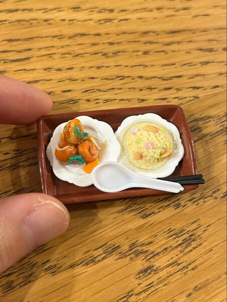 ミニチュアフード チャーハン 酢豚