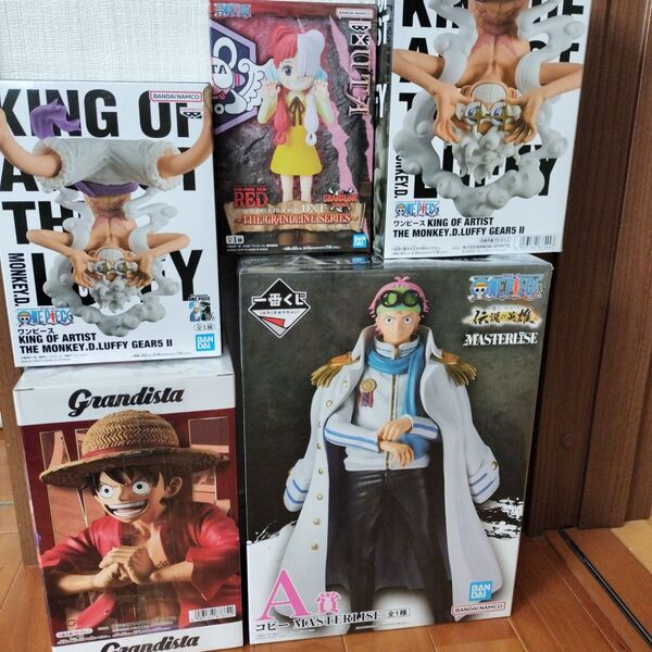 ワンピース フィギュア 5体セット キングオブアーティスト ルフィ ウタ コビー