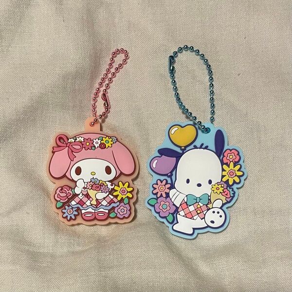 サンリオキャラクターズぷっくりラバマスGUMMIラバーマスコットマイメロポチャコ