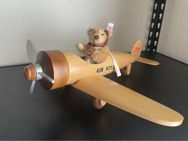 Steiff シュタイフ ぬいぐるみ 飛行機 テディベア