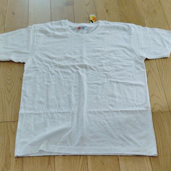 Hanes 白色 半袖 Tシャツ 半袖Tシャツ ホワイト 白 無地 インナー 未使用 新品 タグ付き