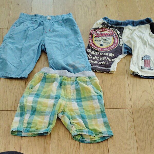 ハーフパンツ ショートパンツ パンツ 短パン 男の子 キッズ 子供服 スーリー 100cm まとめ売り