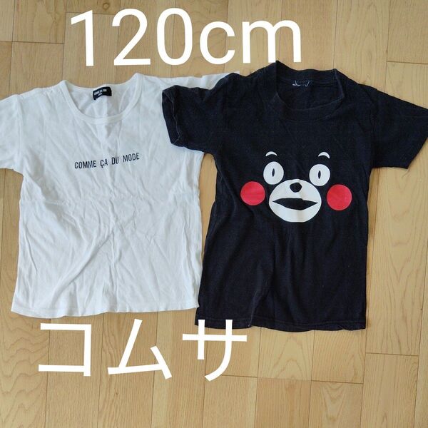 Tシャツ 半袖 トップス 白色 黒色 まとめ売り 120cm くまモン コムサ