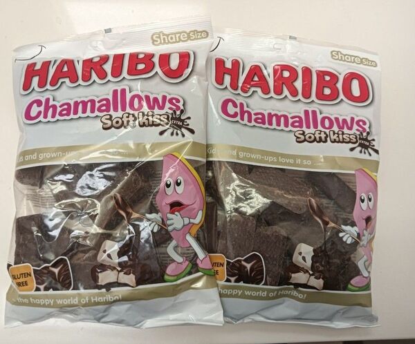 ハリボー HARIBO チョコレートマシュマロ 白パッケージ チョコマシュマロ 2袋