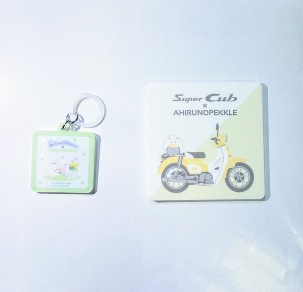 新品 しろたん はぴだんぶい スーパーカブ コースター ラバーコースター アクリルアンブレラチャーム アンブレラマーカー サンリオ