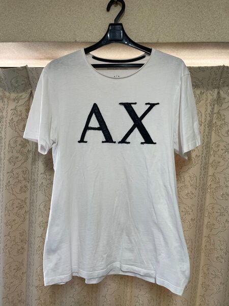 ARMANI EXCHANGE Tシャツ ホワイト AXロゴМ