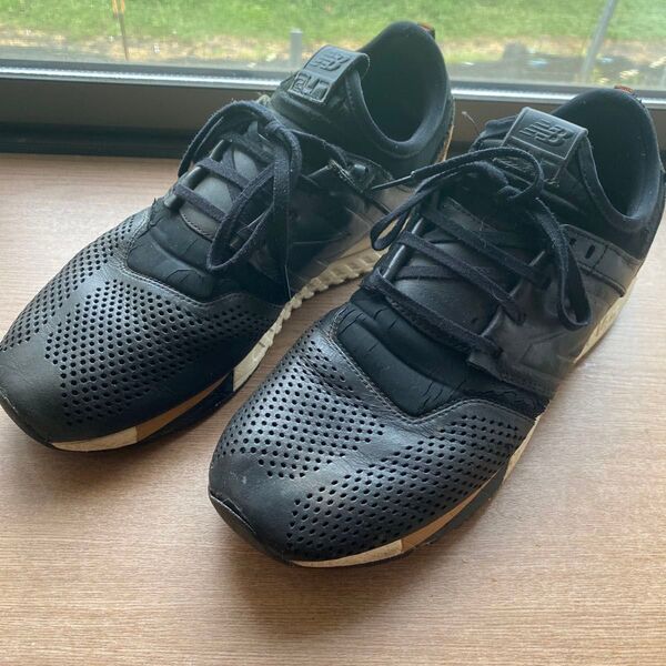 New Balance MRL247 ブラック/タン 27cm スニーカー