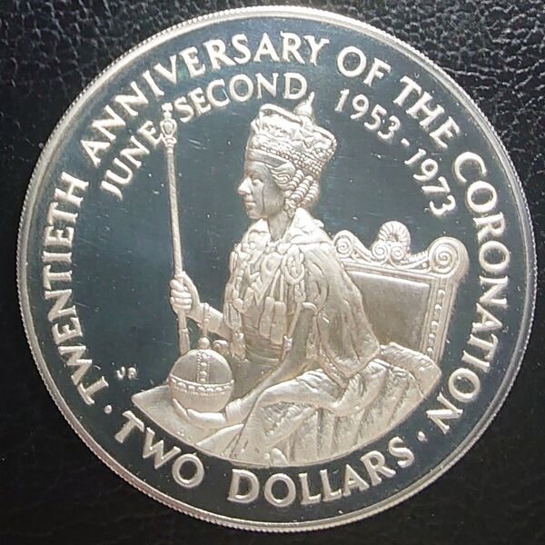 1973年 クック諸島 エリザベス2世戴冠式20周年記念銀貨 silver925