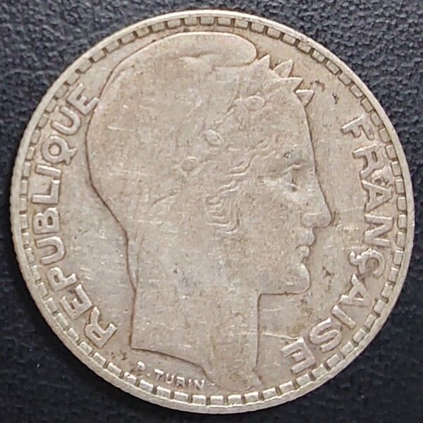 1931年 フランス銀貨 10フラン マリアンヌ銀貨 silver680 トーン